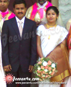 Vibin Leena Marriage photos at St. Mary's Church Elamgulam